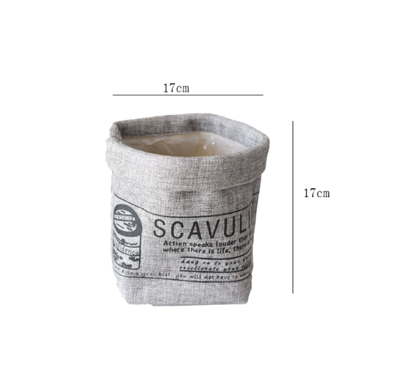 Pot de fleurs en tissu lavable