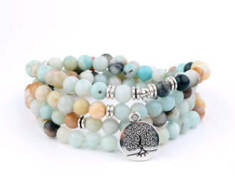 108 Natural Stone Rosary With Symbols