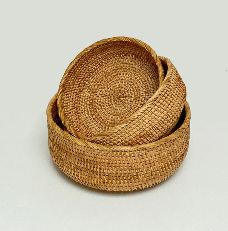 Panier de rangement pour la maison en rotin fait à la main