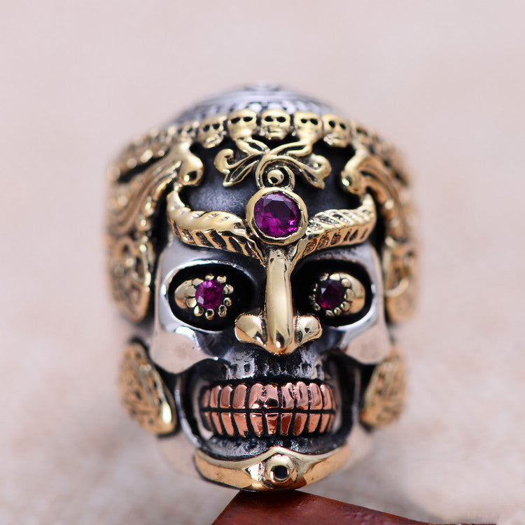 Fierce Skull Ring For Men 925 Silver