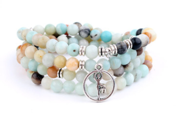 108 Natural Stone Rosary With Symbols
