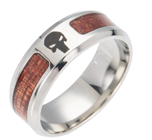 Stainless Steel Tree of Life Ring Cross For Men