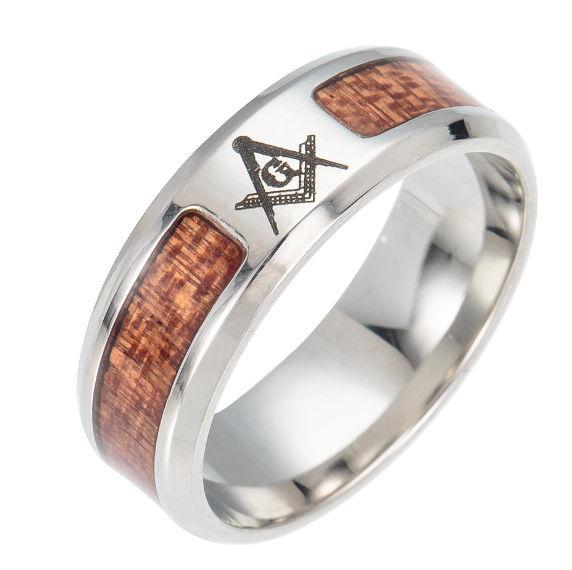 Stainless Steel Tree of Life Ring Cross For Men