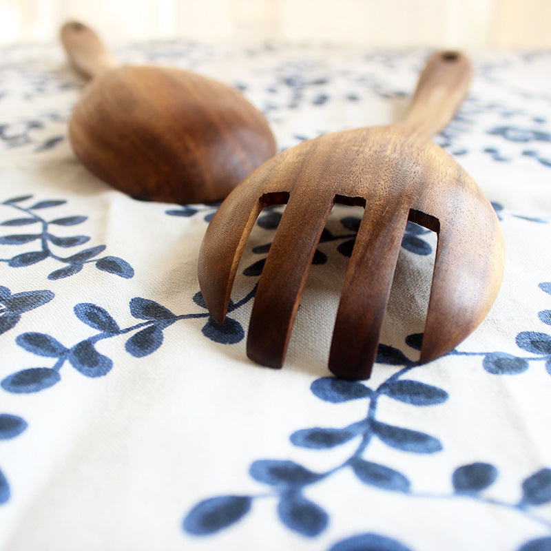 Acacia Wooden Salad Spoon Set