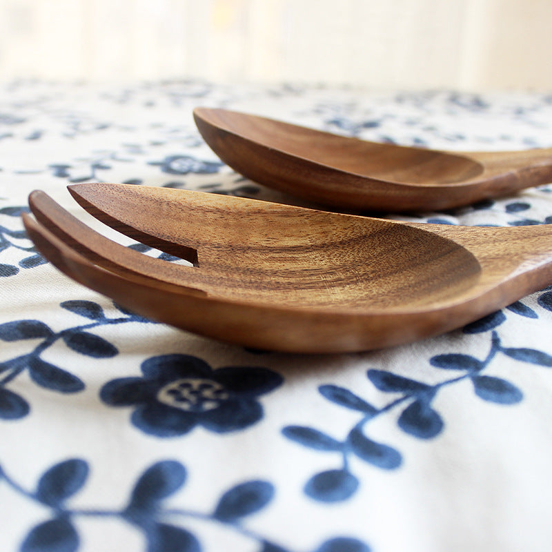 Acacia Wooden Salad Spoon Set