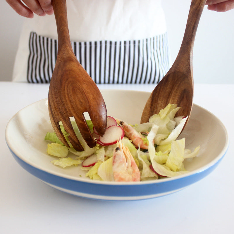 Acacia Wooden Salad Spoon Set