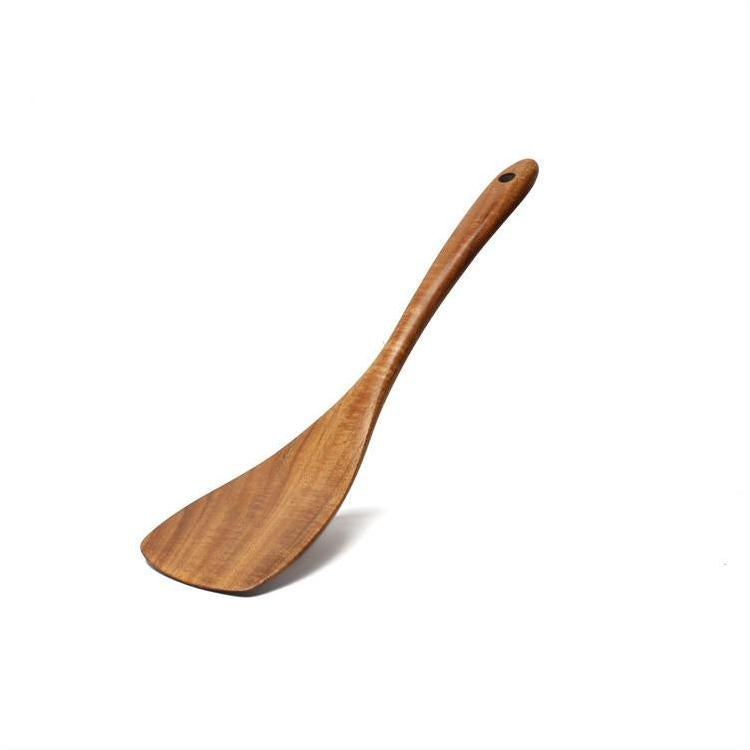 Acacia Wooden Spatula Set For Non-Stick Cookware