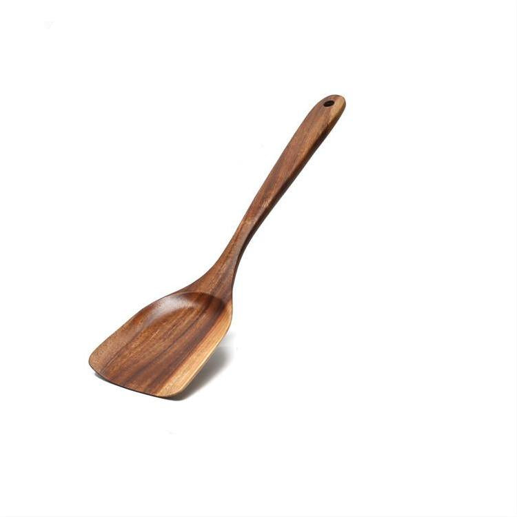Acacia Wooden Spatula Set For Non-Stick Cookware