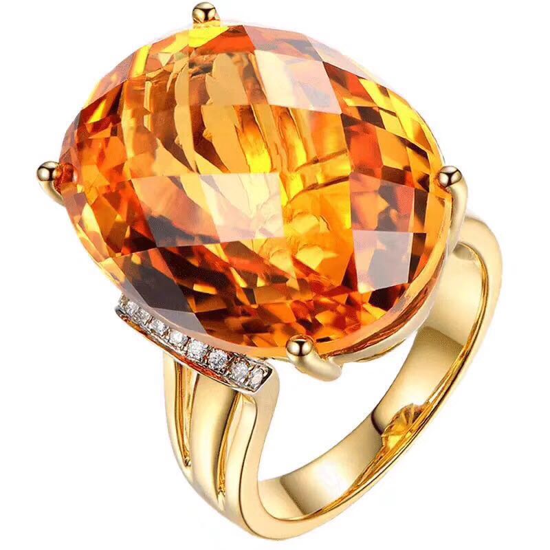 Stunning Brazilian Citrine Ring