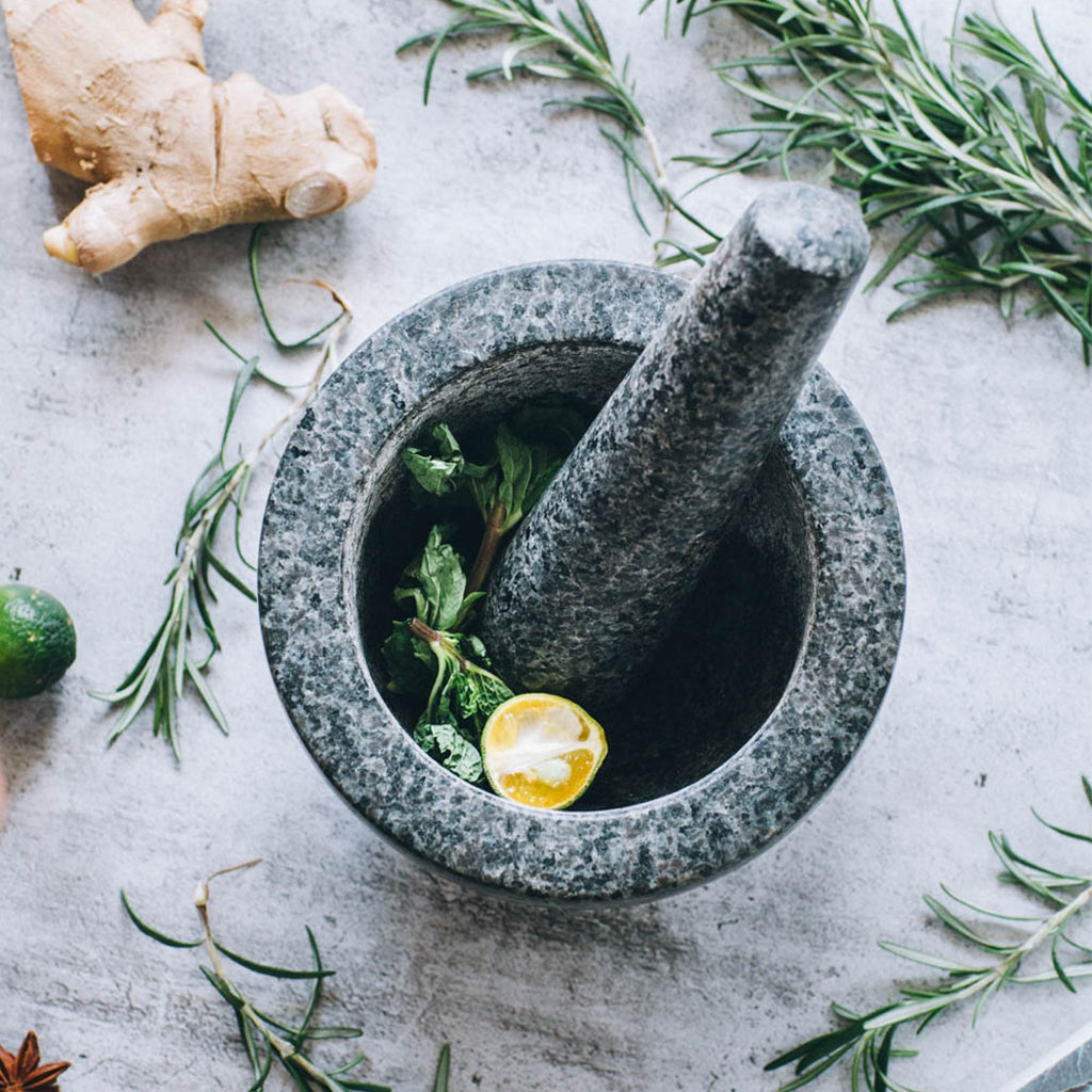 Pilon de cuisine et de médecine en granit