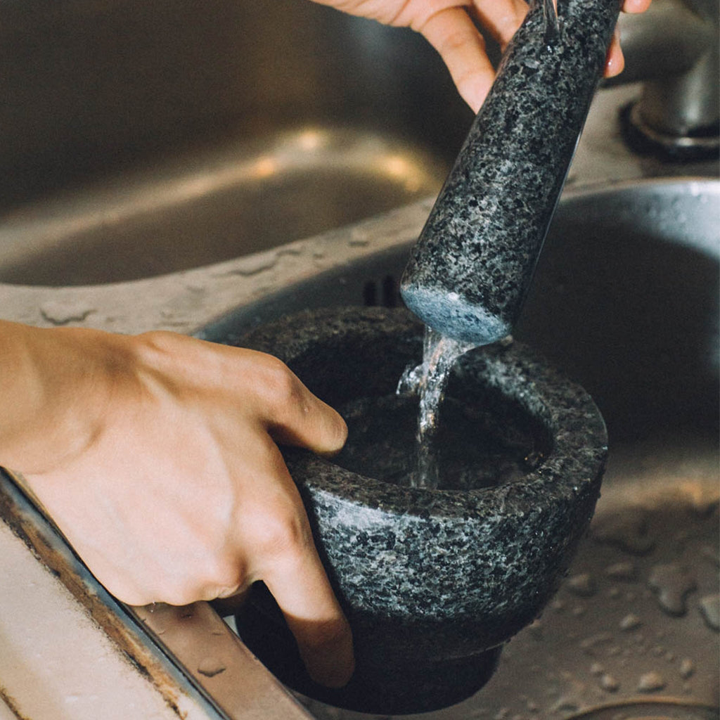 Pilon de cuisine et de médecine en granit