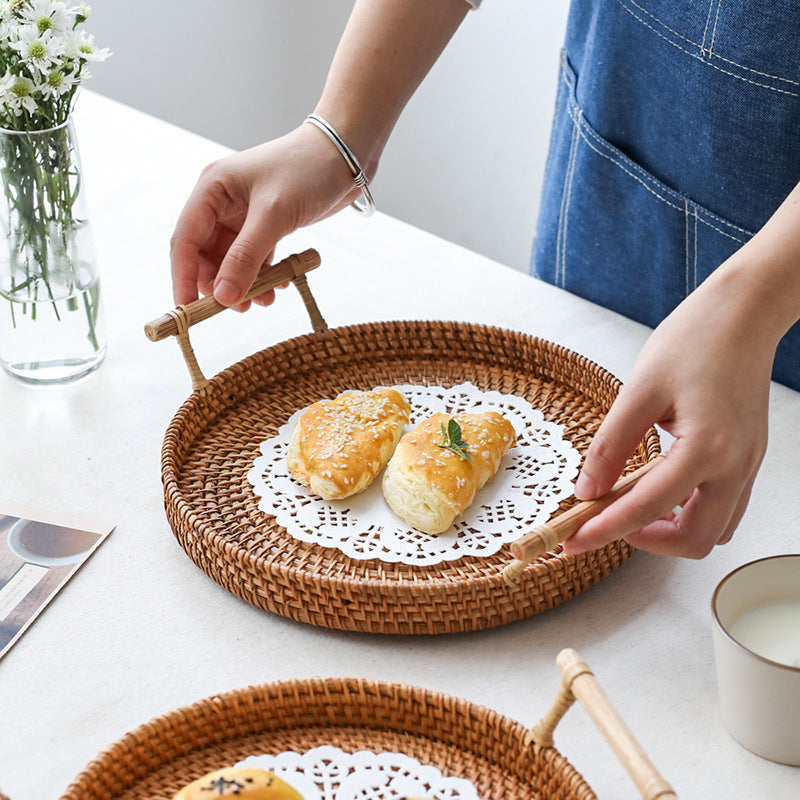 Panier en rotin fait main