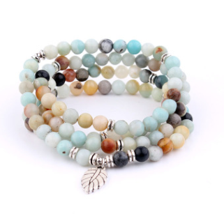 108 Natural Stone Rosary With Symbols