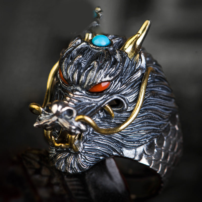 Handmade Dragon Ring Unisex