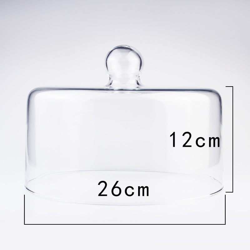 Glas-Obstteller/Nachmittagstee-Kuchendeckel