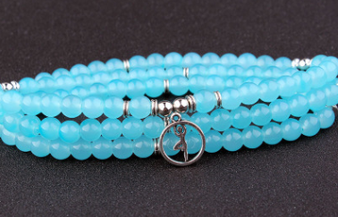 108 Natural Stone Rosary With Symbols