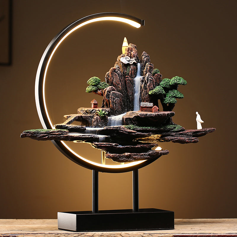 Zen Incense Burner High Mountain Flowing Water