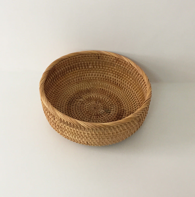 Panier de rangement pour la maison en rotin fait à la main
