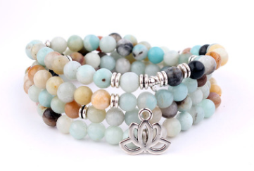 108 Natural Stone Rosary With Symbols