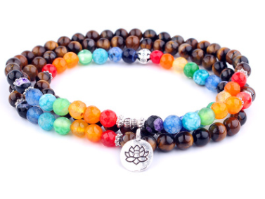 108 Natural Stone Rosary With Symbols