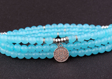 108 Natural Stone Rosary With Symbols