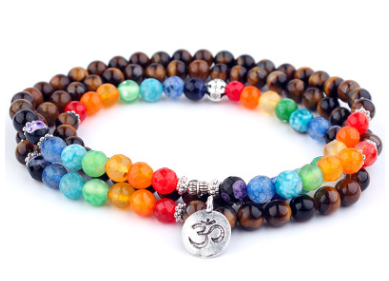 108 Natural Stone Rosary With Symbols