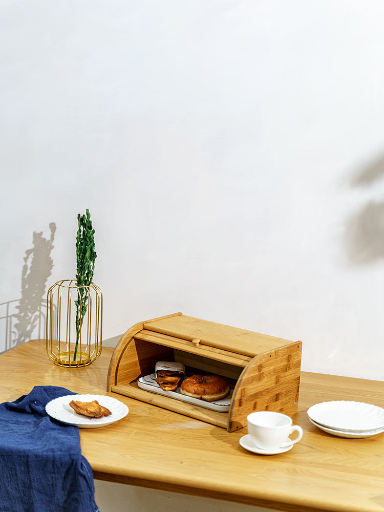 Bamboo Large Bread Box