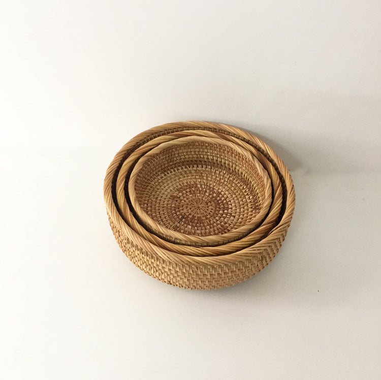 Panier de rangement pour la maison en rotin fait à la main