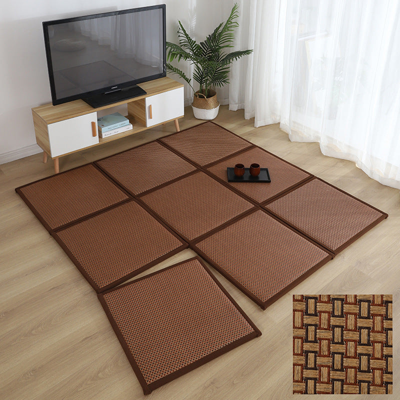 Nachttischteppich Patchworkmatte Rattan Summer Sky