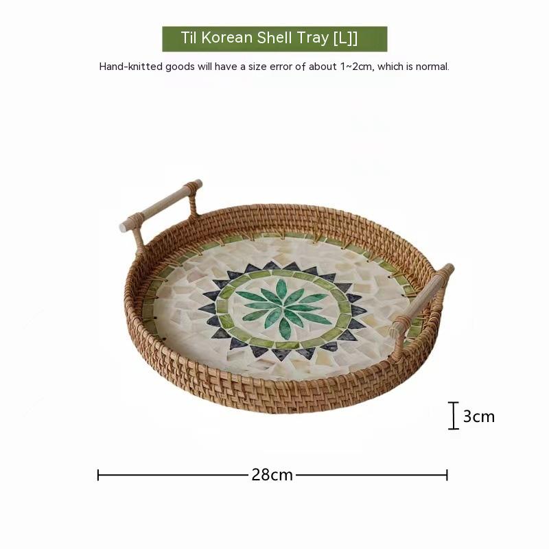 Rattan-Muschel in Tiefseefarbe