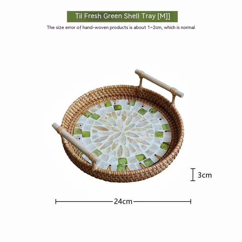 Rattan-Muschel in Tiefseefarbe