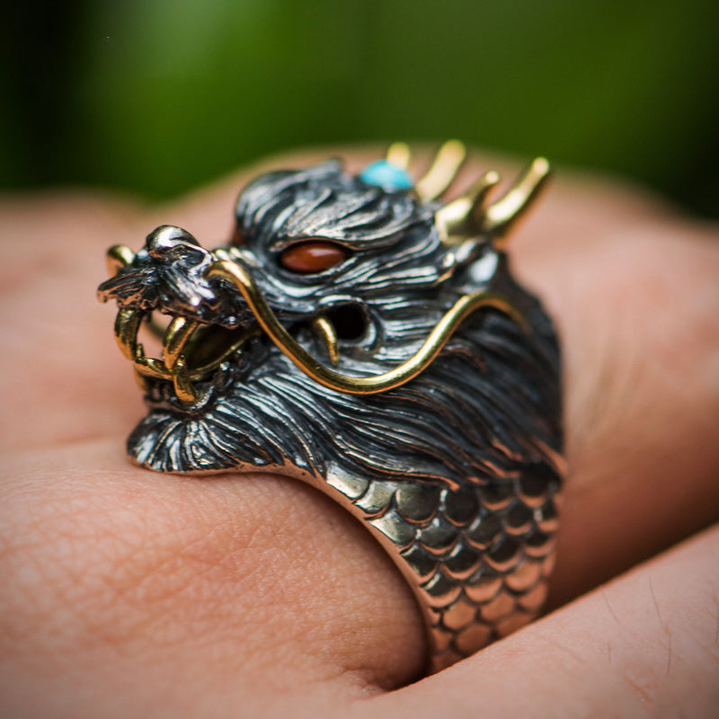 Handmade Dragon Ring Unisex