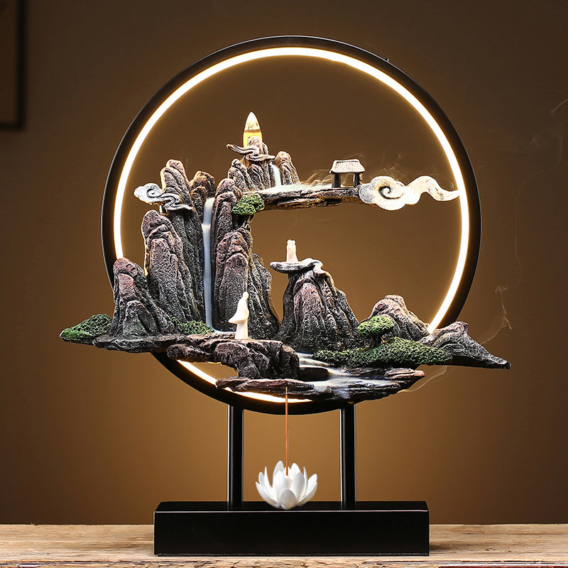 Zen Incense Burner High Mountain Flowing Water