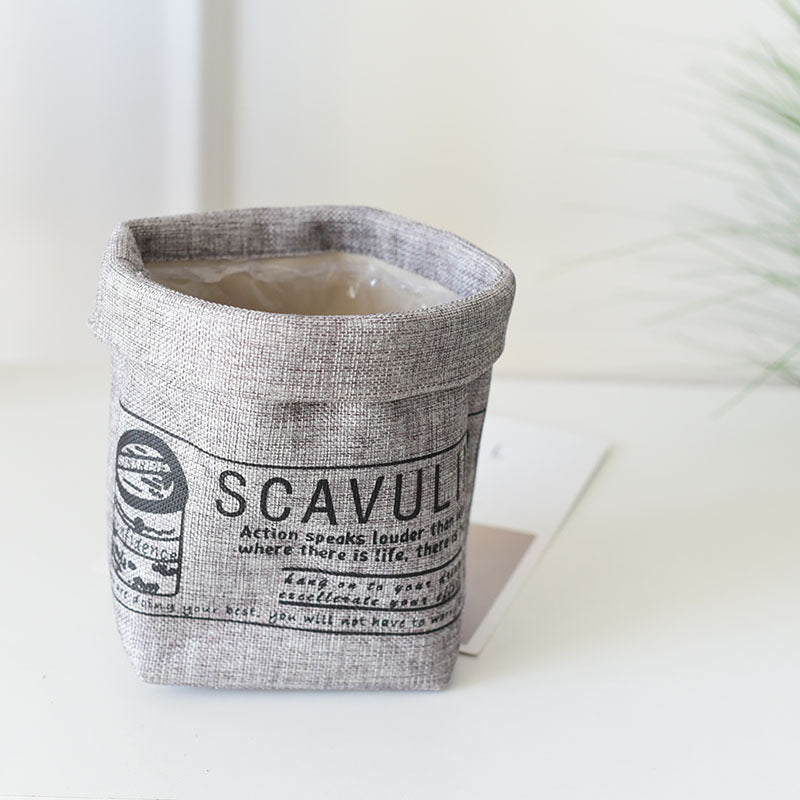 Pot de fleurs en tissu lavable