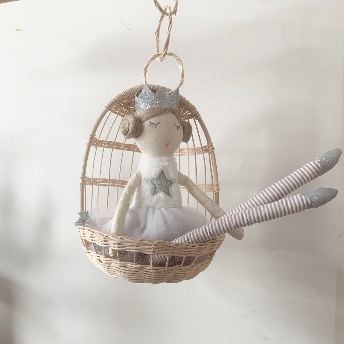 Handmade Rattan Spider Plant Swing