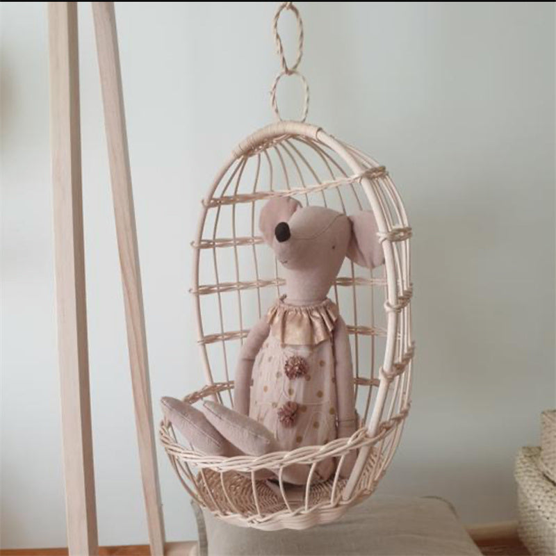 Handmade Rattan Spider Plant Swing