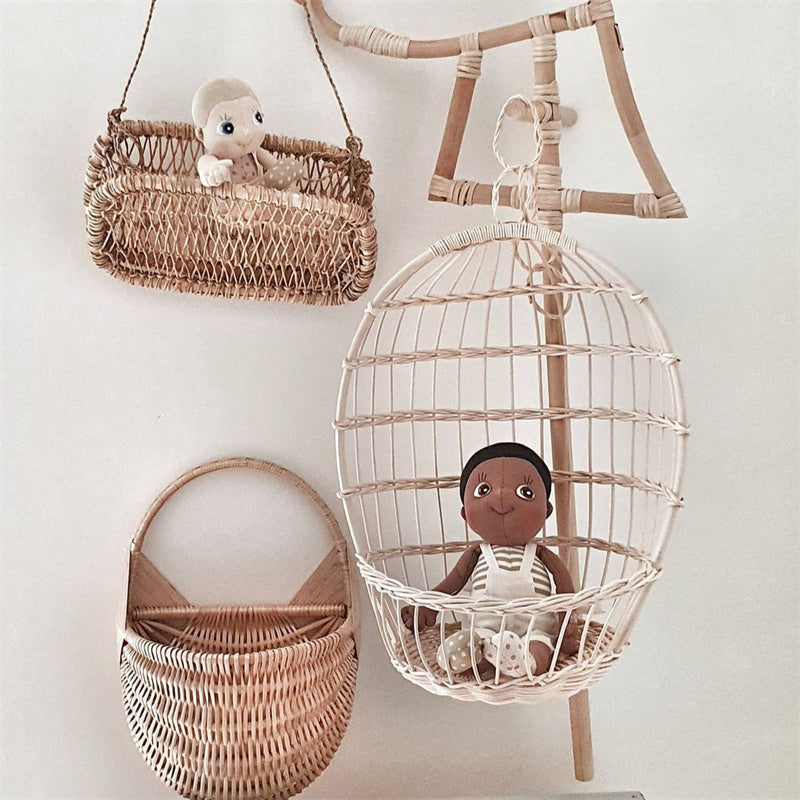 Handmade Rattan Spider Plant Swing