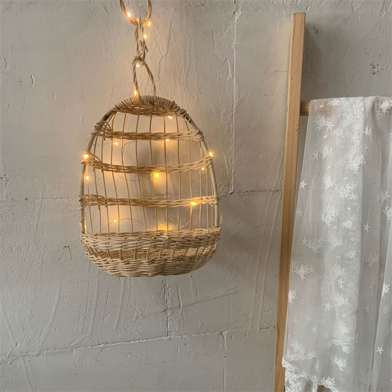 Handmade Rattan Spider Plant Swing