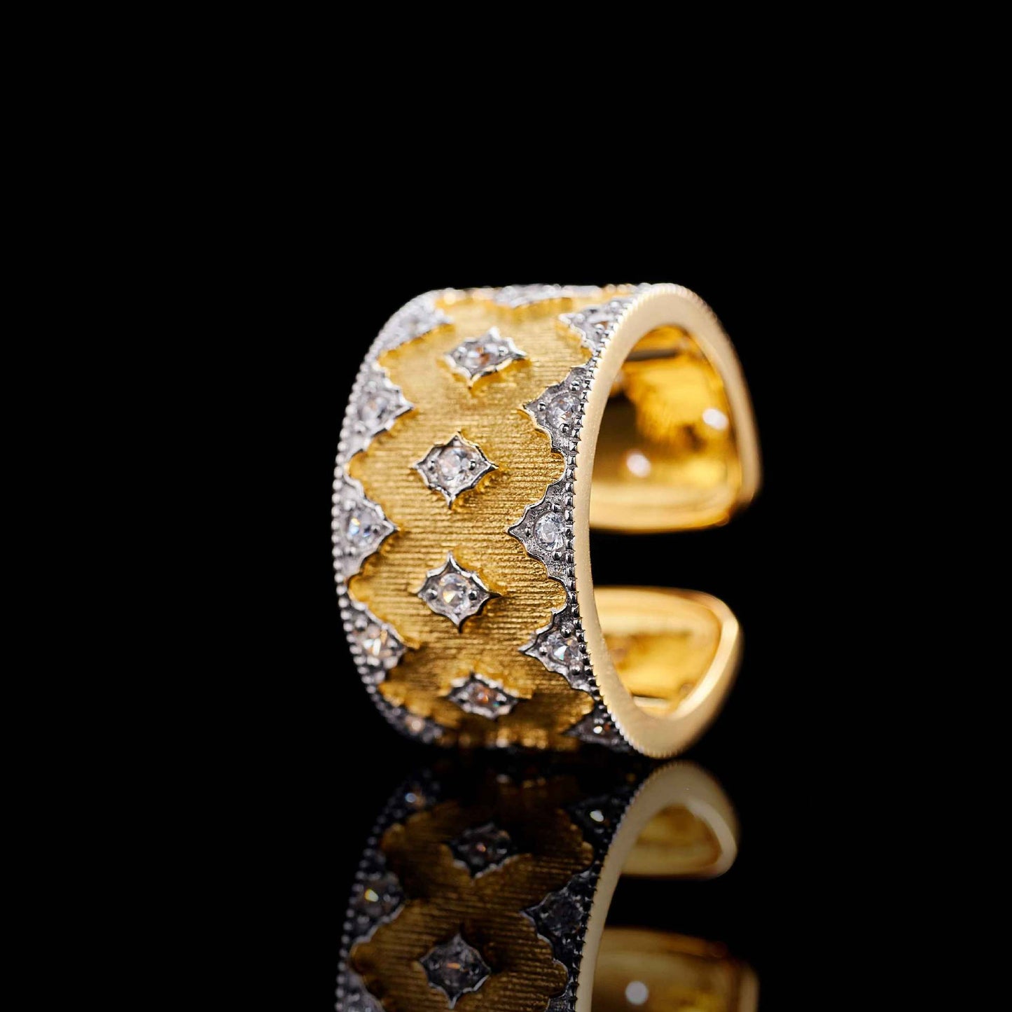 925 Silver European And American Star Ring