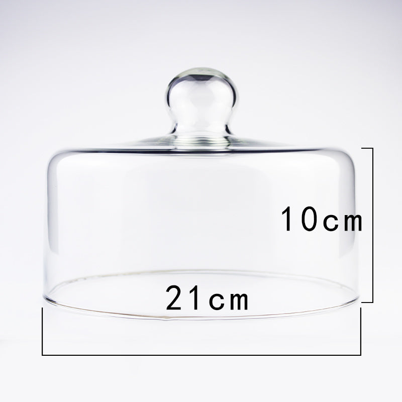 Glas-Obstteller/Nachmittagstee-Kuchendeckel