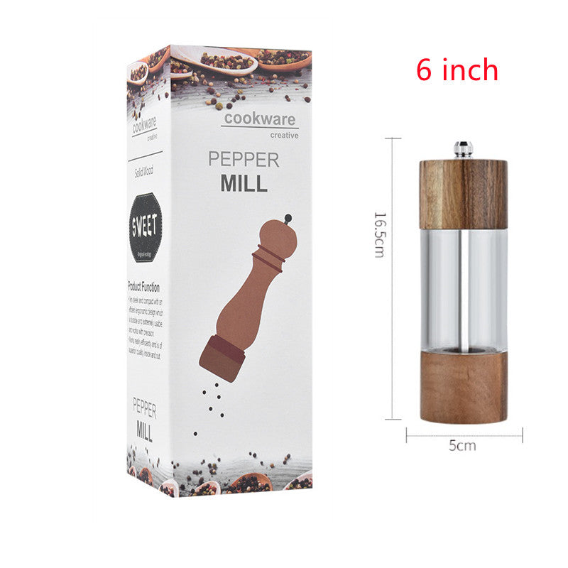Main de moulin à poivre en chêne domestique