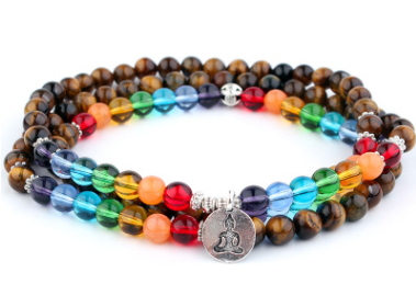 108 Natural Stone Rosary With Symbols