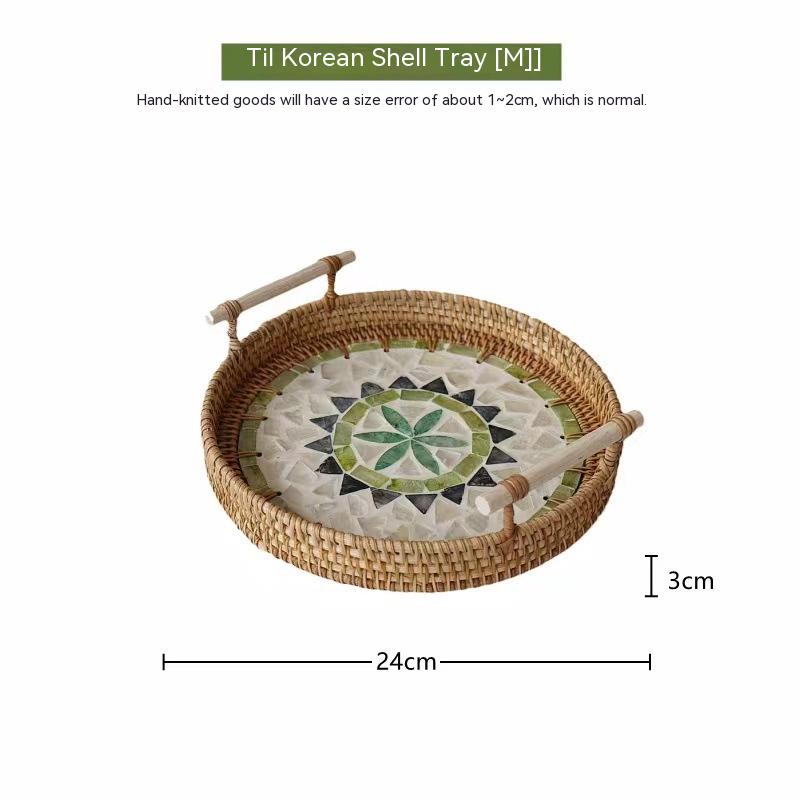Rattan-Muschel in Tiefseefarbe