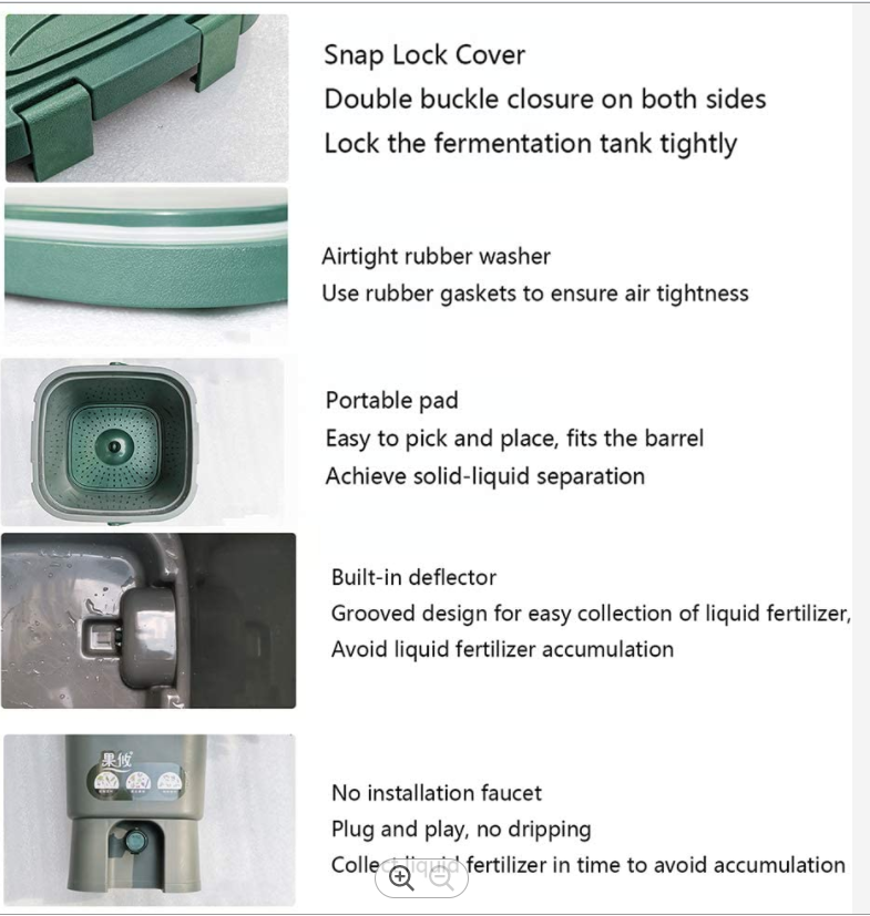 15L Kitchen Compost Bin