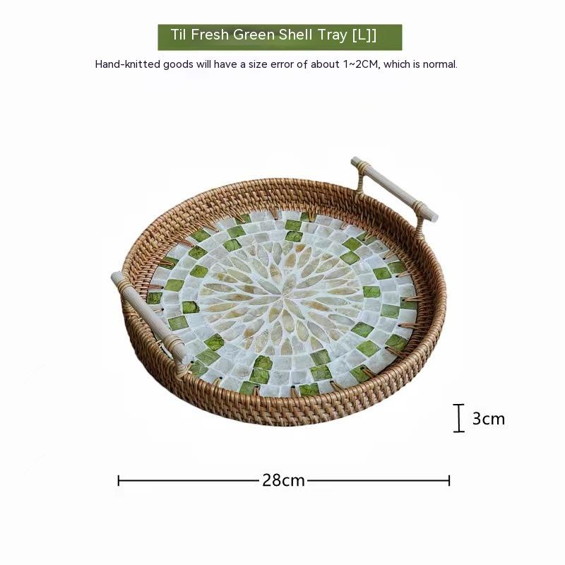 Rattan-Muschel in Tiefseefarbe