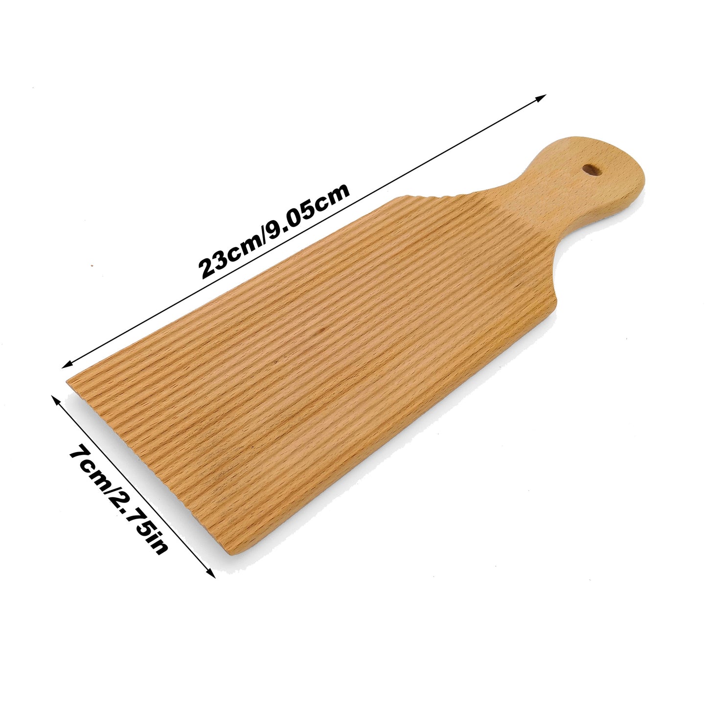 Assiette en bois de hêtre pour pâtes gnocchis italiens