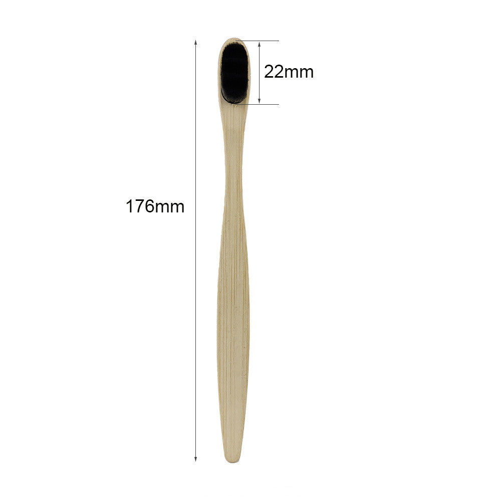 Brosse à dents plate en bambou