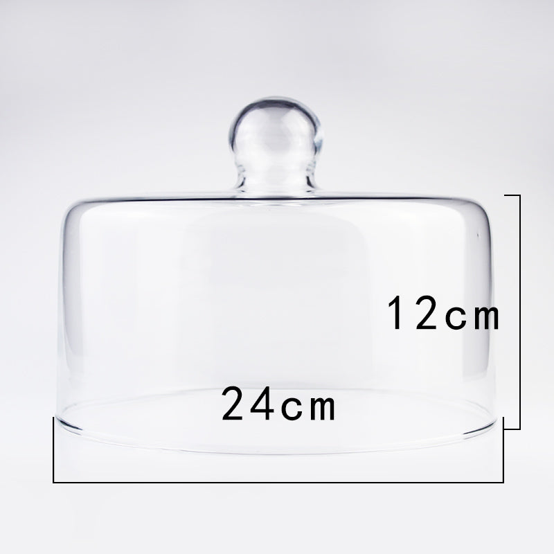 Glas-Obstteller/Nachmittagstee-Kuchendeckel