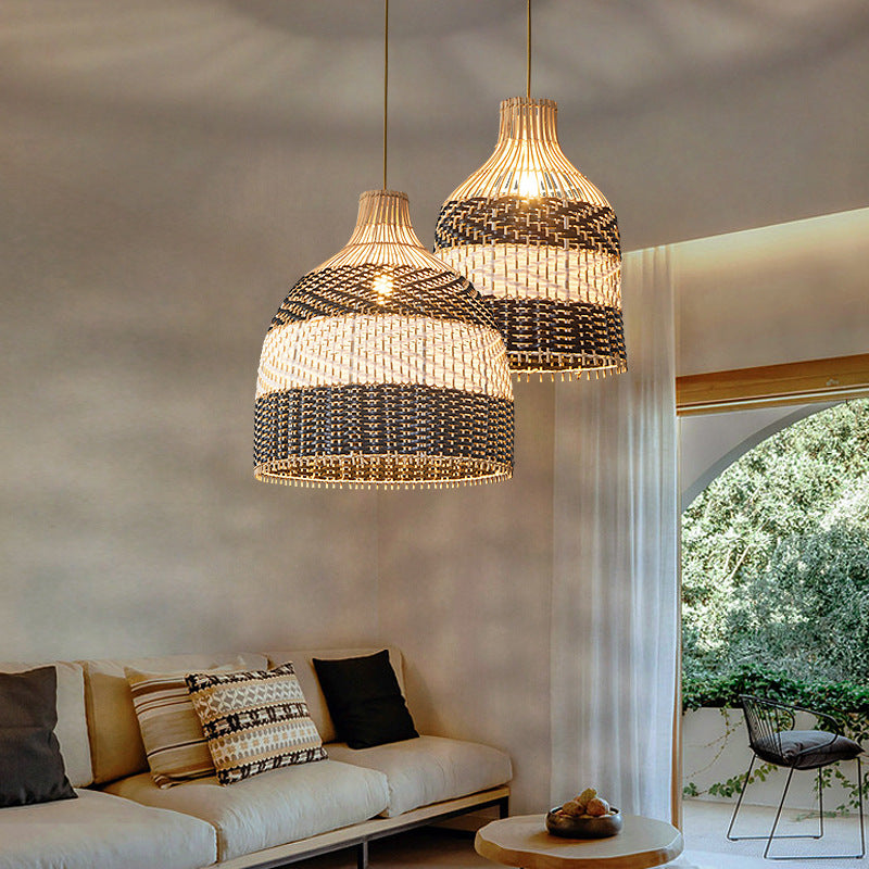 Nordic Creative Rattan Chandelier