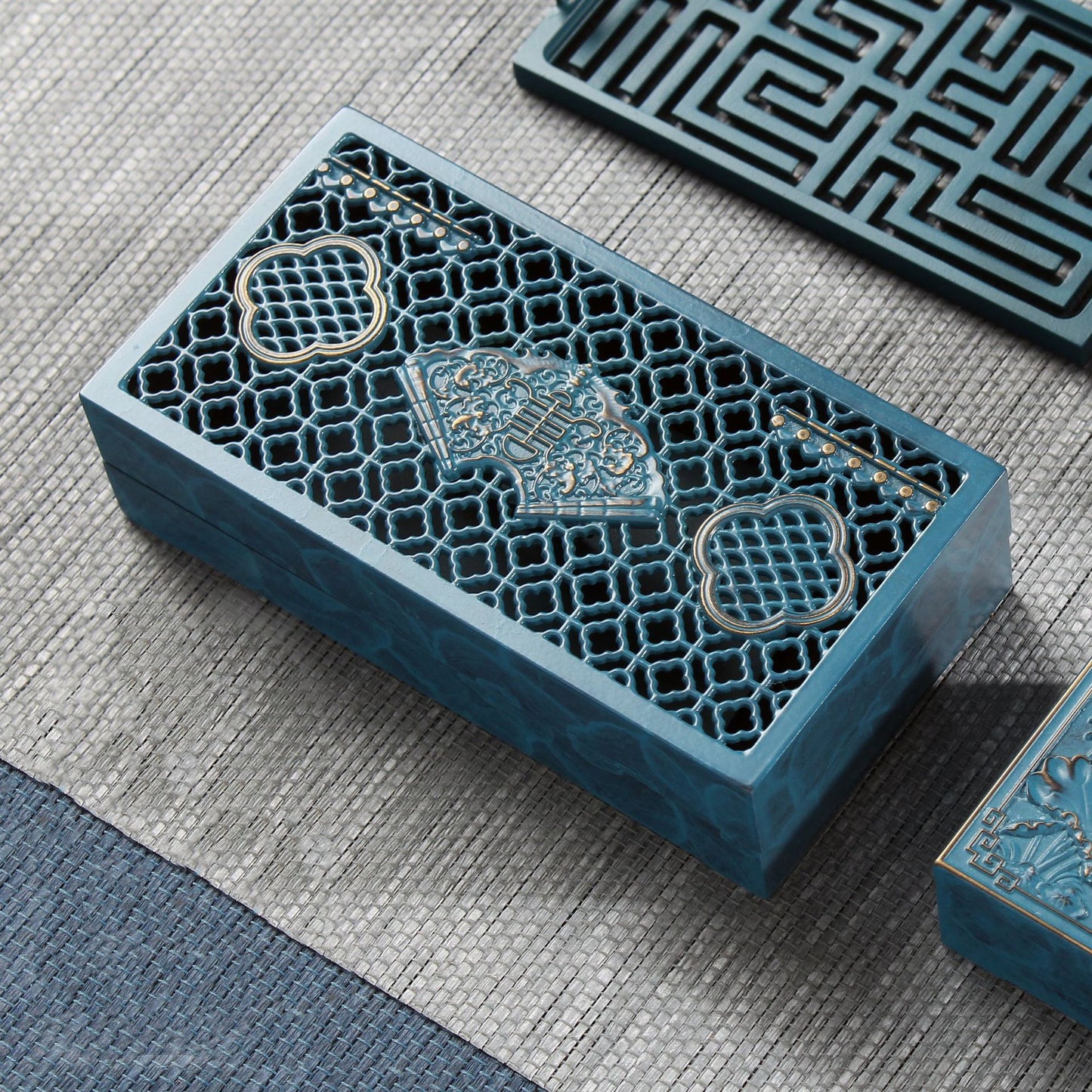 Pure Blue Copper Incense Utensils